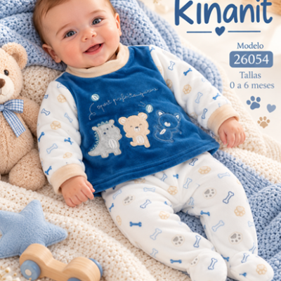 CONJUNTO POLAINA BEBE NIÑO TERCIOPELO 621126057 la casita de dumbo