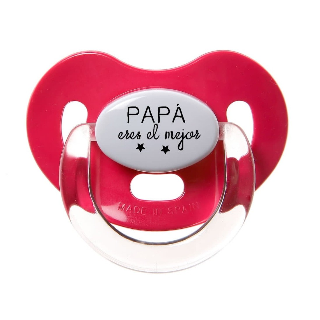 Chupete Personalizado Frase PAPÁ eres el mejor Boann la casita de dumbo