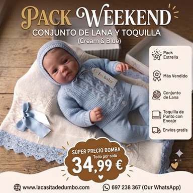Pack Conjunto Lana Bebe y Toquilla 