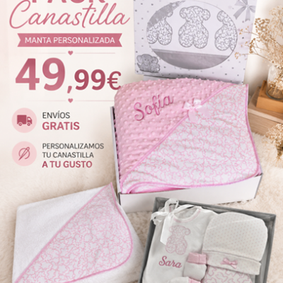 Pack canastilla bebe 4 piezas
