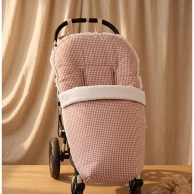 SACO VICHY ROSA Con Volante PLUMETI