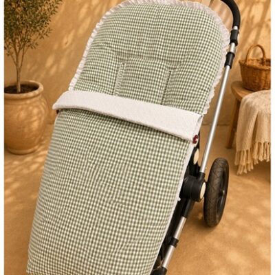 SACO VICHY VERDE Con Volante PLUMETI la casita de dumbo