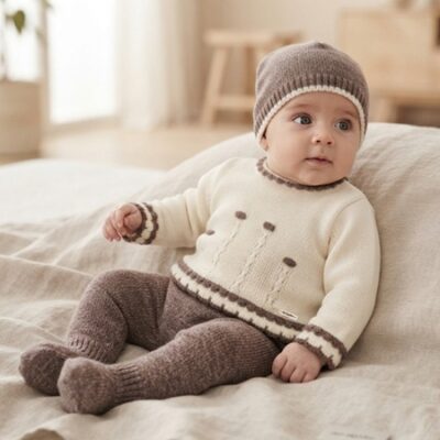 DAB-1G CONJUNTO DON ALGODON BEBE. LANA VANISADO.2 la casita de dumbo
