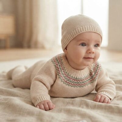 DAB-1G CONJUNTO DON ALGODON BEBE. LANA VANISADO.2 la casita de dumbo