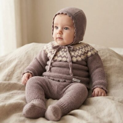 DAB-5G CONJUNTO DON ALGODON BEBE. LANA ANGORA.2 la casita de dumbo