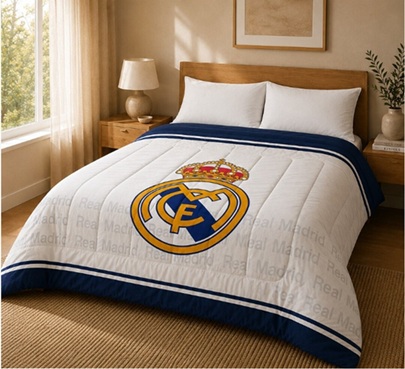 Edredon Nordico Real Madrid Micro Relleno Alta Calida 90cm la casita de dumbo