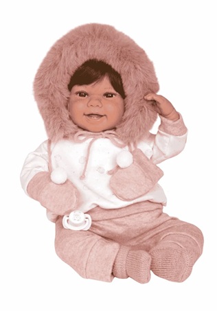 Muñeca Arias Elegance 45 cm Zoe Rosa Con Manoplas Muñecas Arias Elgance Muñeca de Peso Zoe Rosa con Manoplas 45cm