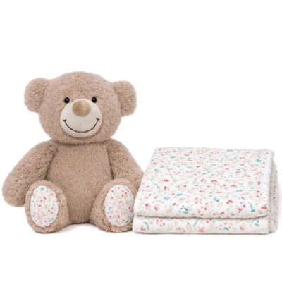 PE029 PACK REGALO MANTA Y MUÑECO. COLECCION BEAR. INTERBABY la casita de dumbo
