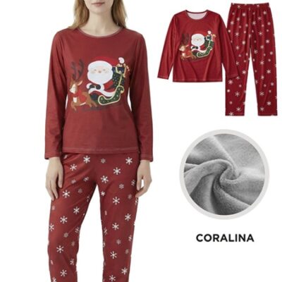 Pijama Mujer Papa Noel Coralina la casita de dumbo