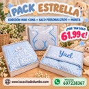 pack estrella canastilla bebe 3 piezas